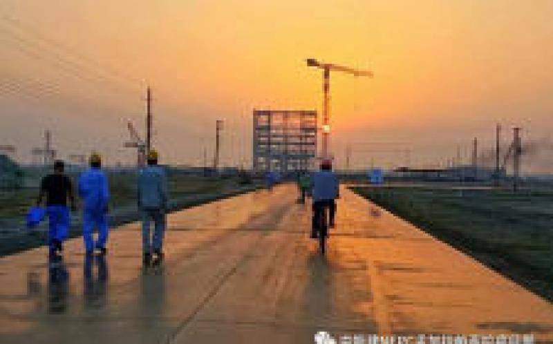 孟加拉國總理到中國能建北方建投東電一公司EPC總承包的孟加拉最大的燃煤電站項目視察。