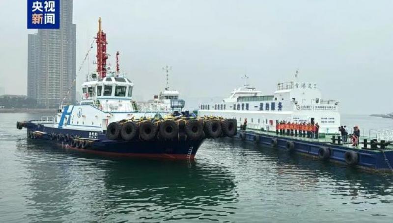 全國首艘氫電拖輪在青島港入列，填補多項國內空白