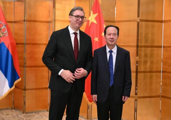 中國電建黨委書記、董事長丁焰章拜會塞爾維亞總統武契奇