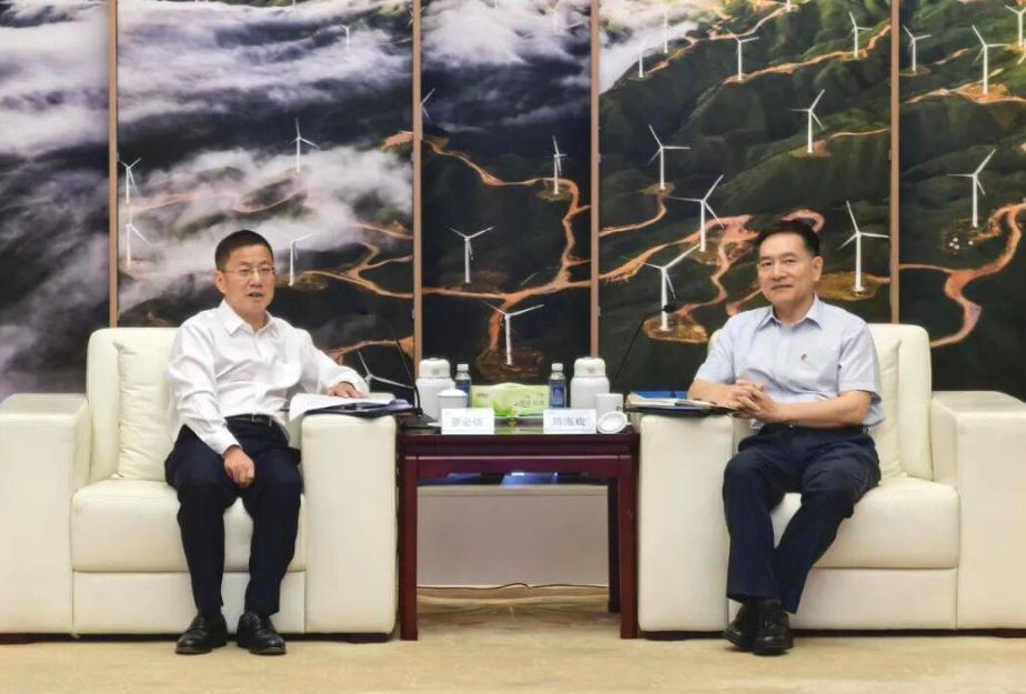 中國能建羅必雄拜訪國家電投黨組成員、副總經理陳海斌