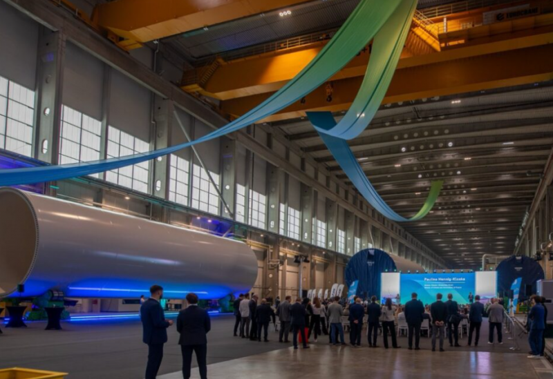 波蘭新波羅的海塔工廠首產海上風電塔部件