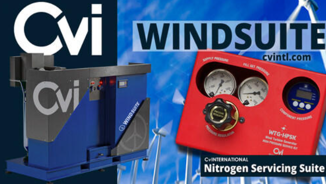 Cv國際公司在美國推出Nitro-Lite氮氣發生器 集成WindSuite平臺提升風電維護效率
